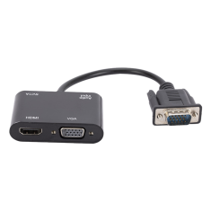 shumee Adapter VGA na HDMI + razdelilnik VGA, večportni adapter, zvezdišče D-Sub + vtičnica