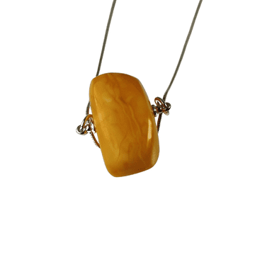 shumee Ogrlica z mlečnim jantarjem - Baltic Amber Collier