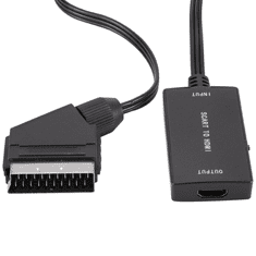 shumee Pretvornik iz SCART v HDMI slikovni in zvočni adapter, evro adapter kabel