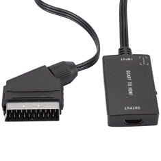 shumee Pretvornik iz SCART v HDMI slikovni in zvočni adapter, evro adapter kabel