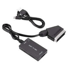 shumee Pretvornik iz SCART v HDMI slikovni in zvočni adapter, evro adapter kabel