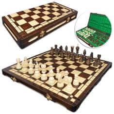 shumee Leseni šahovski set z diamanti, žgan, turnirski, velik, 44 x 44 cm, proizvajalec