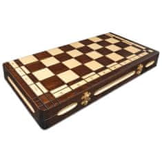 shumee Leseni šahovski set z diamanti, žgan, turnirski, velik, 44 x 44 cm, proizvajalec