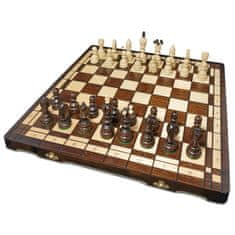 shumee Leseni šahovski set z diamanti, žgan, turnirski, velik, 44 x 44 cm, proizvajalec