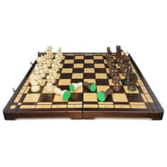 shumee Leseni šahovski set z diamanti, žgan, turnirski, velik, 44 x 44 cm, proizvajalec