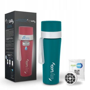 Laica Laica MyLAICA 550ml jeklena filtrirna steklenica s hitrim disk filtrom