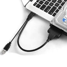 shumee USB 2.0 adapter za 2,5" 3,5" SATA diske, kabel, adapter za SSD disk