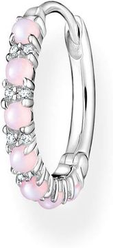shumee Thomas Sabo kreolski uhani iz srebra 925 v kreolskem slogu, roza kamen CR664-166-7
