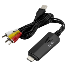 shumee Pretvornik HDMI na AV činč, USB moški na moški video in zvočni adapter