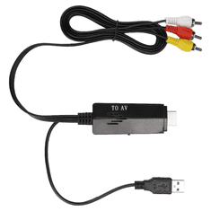 shumee Pretvornik HDMI na AV činč, USB moški na moški video in zvočni adapter