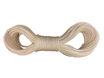 Pletena vrv 5 mm polipropilensko jedro 25 m bela