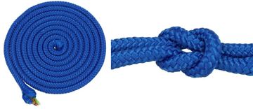 Pletena vrv 8 mm polipropilensko jedro 25 m modre barve