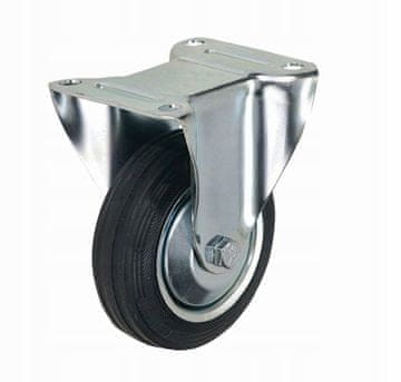 shumee DoMino kolesce s črnim kolesom 80 mm/80 kg, fiksna plošča