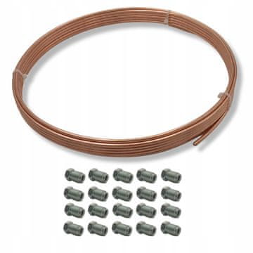 shumee Bakrena cev za zavorne cevi: 10 m disk + 20 kosov konic M10x1