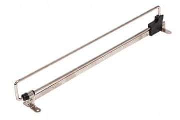shumee Izvlečni obešalnik za omaro, AKS garderobna omara, krom/črna, D-300 mm