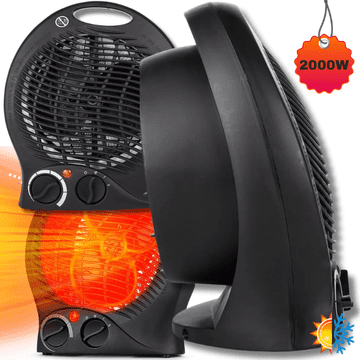 shumee Ventilatorski grelec, električni grelec, 2000 W, 3 stopnje, s termostatom