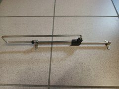 shumee Izvlečni obešalnik za omaro, AKS garderobna omara, krom/črna, D-300 mm