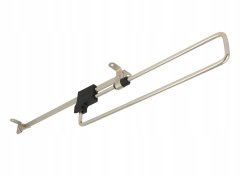 shumee Izvlečni obešalnik za omaro, AKS garderobna omara, krom/črna, D-300 mm