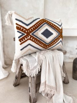 shumee Prevleka za vzglavnik z motivom melise v boho slogu 40x60