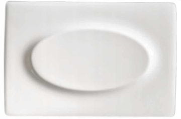 shumee Porcelanasti pravokotni ploščati krožnik 32x21,5 cm Schönwald Nemčija