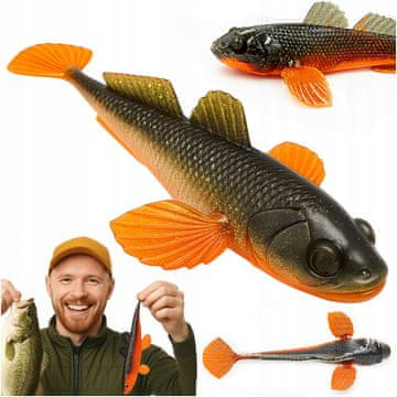 shumee Gumijasta vaba Libra Lures gobio 18,6 cm navpična 111 Angry Carot