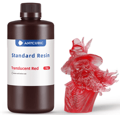 ANYCUBIC Anycubic Standard prosojna rdeča 1kg