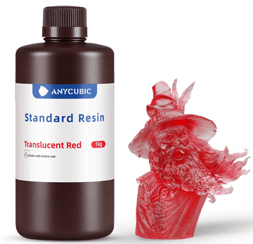 ANYCUBIC Anycubic Standard prosojna rdeča 1kg