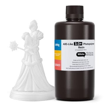 shumee Elegoo ABS-podobno 3.0+ bela 1 kg