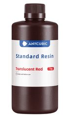 ANYCUBIC Anycubic Standard prosojna rdeča 1kg