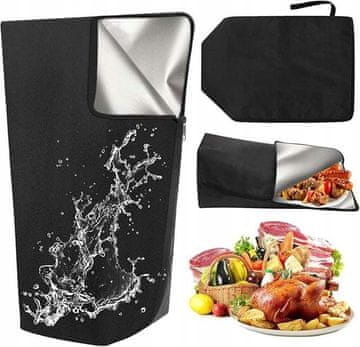 shumee Termo torba za žar, vodoodporna, za piknik, črna, 36 l