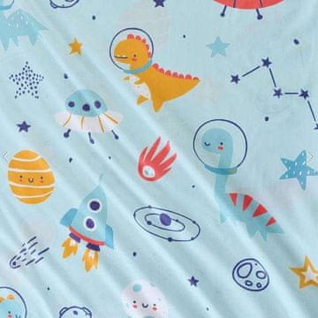 shumee Bombažna odejica za dojenčke 75×100 cm, mehka, modra
