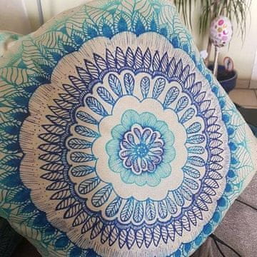 shumee Dekorativne prevleke za vzglavnike 45×45 cm 4 kosi Vzorci mandale