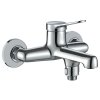 Stenska pipa za kad brez tuš kompleta. Chrome Villa Kuchinox