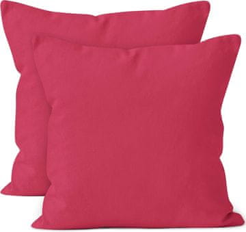 shumee Bombažne prevleke za vzglavnike 60×60 cm 2 kosa roza