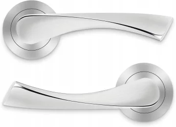 shumee Dvostranski ročaji za vrata 65 mm brušen aluminij 4 kosi notranji
