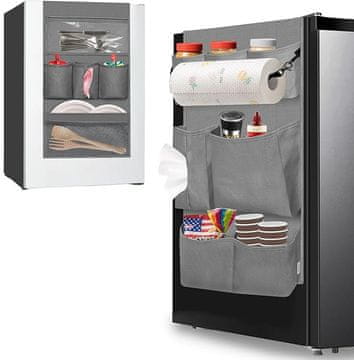 shumee Viseči organizator za hladilnik s 15 žepi Oxford 600D, siv
