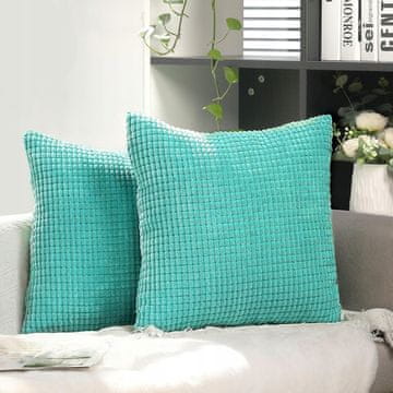 shumee Dekorativne prevleke za vzglavnike 40x40 iz korduroja, 2 kosa, elegantne blazine
