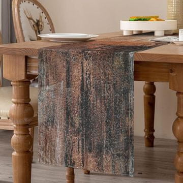 shumee Laneni prt za mizo 40 x 140 cm, elegantna rjava