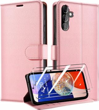 shumee Ovitek Qhohq za Samsung Galaxy A14 4G/5G + 2 zaščitni stekli