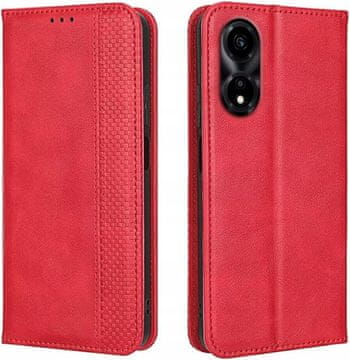 shumee Rdeča torbica za knjigo Honor X5 Plus 6,56" z zavihkom in magnetno denarnico