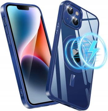 shumee Ovitek za iPhone 14/13 Losvick 1mm prozorno moder