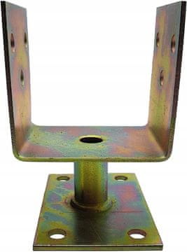 shumee Sidro U za podnožje stebra za beton, pocinkano, 150x120x85 mm