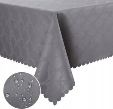 shumee Vodoodporen PU prt 140 × 100 cm - siv z učinkom lotosa