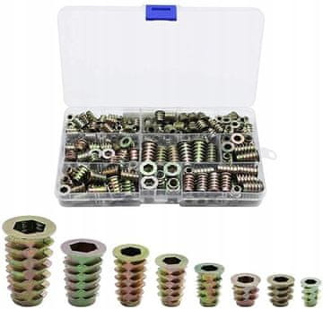 shumee Lesene matice M6 M8 z zunanjim navojem, komplet 100 kosov, 10-20 mm