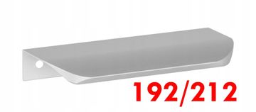 shumee Srebrni aluminijasti ročaj za pohištvo 192/212 mm, lahek in vzdržljiv UA02