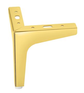 shumee Podnožje za pohištvo za posteljo, kavč, zofo, omaro, zlato H durable SL027A Sidro za pohištvo za posteljo, kavč, zofo, omaro, zlato 10 cm močno loft