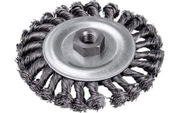 DREL Žična diskasta krtača 125 mm, M14, zvita žica