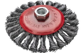 DREL Žična diskasta krtača 125 mm, M14, zvita žica