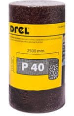 DREL Brusilna tkanina v roli 2,5 m, 115 mm, P40