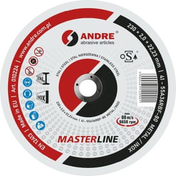 shumee Brusilna plošča 41 - 230X2.0X22.23 kovina/nerjavno jeklo master